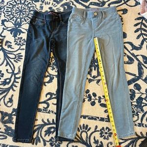 2 pairs of TOMMY BAHAMA jeggings size 10 girls